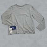 Champion NWT  Front Tie Shirt Womens XL Grey Long Sleeve Cotton Photo 1