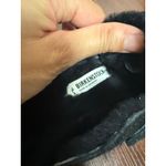 Birkenstock  Black Suede Leather Boston Shearling Clog Slippers Size 9.5 Photo 9