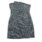 Tobi  Strapless Tweed Mini Dress Black M Flecked Bodycon Fitted Party Cocktail Photo 3