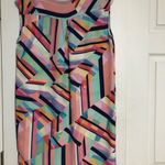 Tori Richard colorful geometric silk dress women’s size 6 discoteca Alecia Photo 8