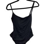 ANDIE  Women's Bodysuit Black Ribbed One Piece Size L Photo 1