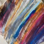 Original painted canvas bag Purple Photo 1