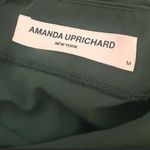 Amanda Uprichard  LACONIA DARK GREEN CYPRESS RUCHED THIN BACK STRAP MINI DRESS M Photo 6