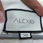 Alexis Bell Sleeve Mini Dress Women’s Size XS White Cold Shoulder Blazer Style Photo 10