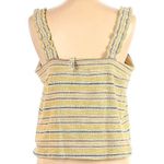 Madewell Texture & Thread Women’s Striped Sleeveless Top Size Large –Yellow Bow Yellow Photo 4