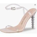 Azalea Wang Webster Nude Stiletto Strappy Ball Heel Sandal Sz 9 Photo 7