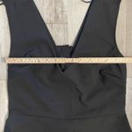 ZARA  woman plunging v neck, fit & flare open back party dress size large Photo 3