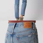 Levi's 501S Skinny Jeans in Old Hangouts Button Fly Denim Size 30 Distressed Mom Photo 1