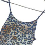 Heart & Hips  Animal Print Flirty Lace Up Back Mini Dress Small Photo 4