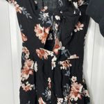 American Eagle tie front floral cutout romper Photo 1