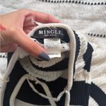 Princess Polly Black and White Striped Halter dress Photo 1