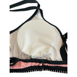 SheIn  2 Piece Bikini Swim Suit Womens Size Large Pink Black Trim Brief Bottoms Photo 7