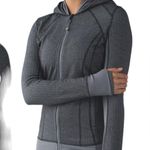 Lululemon Daily Practice Herringbone Slate Black Gray Light Hoodie Photo 7
