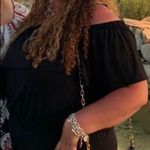 G.I.L.I black off the shoulder black jumpsuit Size 1X Photo 9