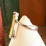 Sterling Silver Sunset Glass Triple Photo 4