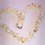Off White Puka Shell Cut Shell Beaded Boho Retro Necklace Photo 1
