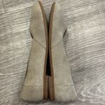 Toms  Desert Taupe Julie Suede Almond-Toe Flat Size 6.5 Casual Boho Office Career Photo 4