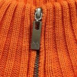 Thomas Burberry zip up sweater cotton size large Orange Photo 4