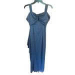 Alex Evenings  Sleeveless Maxi Gown Grey/Silver Sz 4P Photo 1