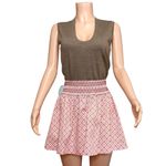 Hill House  Delphine Nap Mini Skirt, Rose Circular Lattice, Large Photo 3