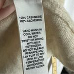 Saks 5th Avenue Saks Fifth Avenue Cashmere Thin Hooded Cardigan Womens Medium Beige Photo 3