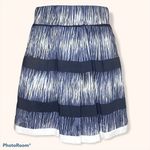 Banana Republic  Blue Striped A Line Skirt Size Small Photo 3