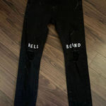 Broken Promises  Hell bound distressed black jeans 30 Photo 0