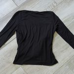 Tweeds Front Tie Faux Wrap Long Sleeve Top Photo 12