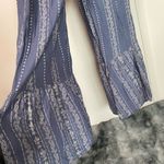 Japna Blue Strapless Jumpsuit with Patterned Details Photo 6
