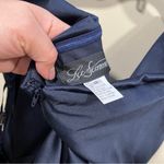 NWT  Dresses Nwot La Femme Off The Shoulder Satin Evening Gown  14 Navy Photo 6