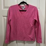Women’s pursuits, ltd. Cashmere sweater long sleeve vneck pink size medium Photo 0