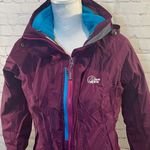 Lowe Alpine Ski Jacket 3 in 1 Plum & Turquoise-Small Photo 3