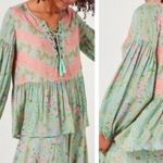 Spell & The Gypsy Collective City Lights Blouse Sage Blush Photo 15
