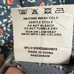 Bloomchic Short Flutter Sleeve Blur Floral with Eyelet Detail Blouse size 10 Photo 7