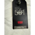 Levi's  501‎ High Rise Denim Shorts Frayed Hem White Premium Size 30 Photo 1