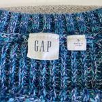 Gap Turquoise Heather Blue Shaker Knit Cotton Crewneck Sweater Size Small Photo 3