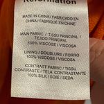 Reformation Women’s The Sea Orange Spaghetti Strap Mini Dress Double Tie 🧡 Size 0 Photo 10