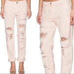 BLANK NYC NWOT Destroyed Boyfriend Jeans Ditz Blush Pink Distressed Rips Size 24 Photo 1