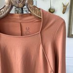 Isaac Mizrahi  Live Caramel Color Square Neck Tshirt M Photo 1