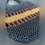 Apt. 9 VTG Y2K  Black & Brown Beaded Boho Shoulder Tote Bag Purse Handbag Photo 1