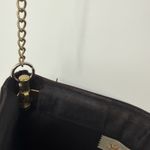 Saks 5th Avenue Saks Fifth Avenue Vintage Black Clutch Thin Bag Shoulder Bag Gold Tone Photo 10