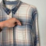 Lucky Brand Plaid Button-Up Shirt in Blue and Pink Size L Photo 6