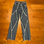 Piral Tassel High Waisted Palazzo Jeans Size XXS Photo 2