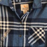 Field & Stream NWT Plaid Button Up Shirt Blue, Black & White  Photo 2