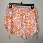 American Eagle Aerie Women's Pink Orange Floral Mini Skirt size M Photo 0