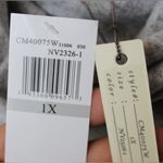 cupio Light Gray Cowl Neck Blanket Soft Sweater Photo 5