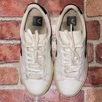 VEJA Pre-Owned Campo Leather Black White Sneakers Size 7 Women Shoes Streetwear Photo 1