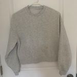 H&M  Cotton Crop Crewneck Sweatshirt  Photo 0