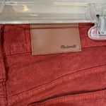 Madewell  Cali Denim Boot Corduroy NWT Sz 26 Canterbury Red‎ Photo 4