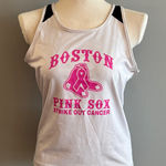 Augusta Sportswear  White Tank Top with Pink Graphics Photo 0